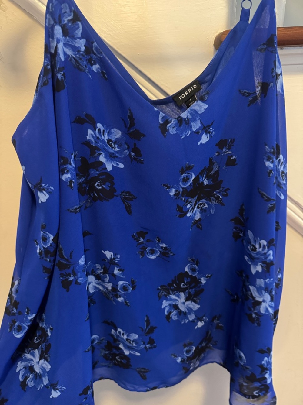 torrid Blue Floral V-Neck Camisole